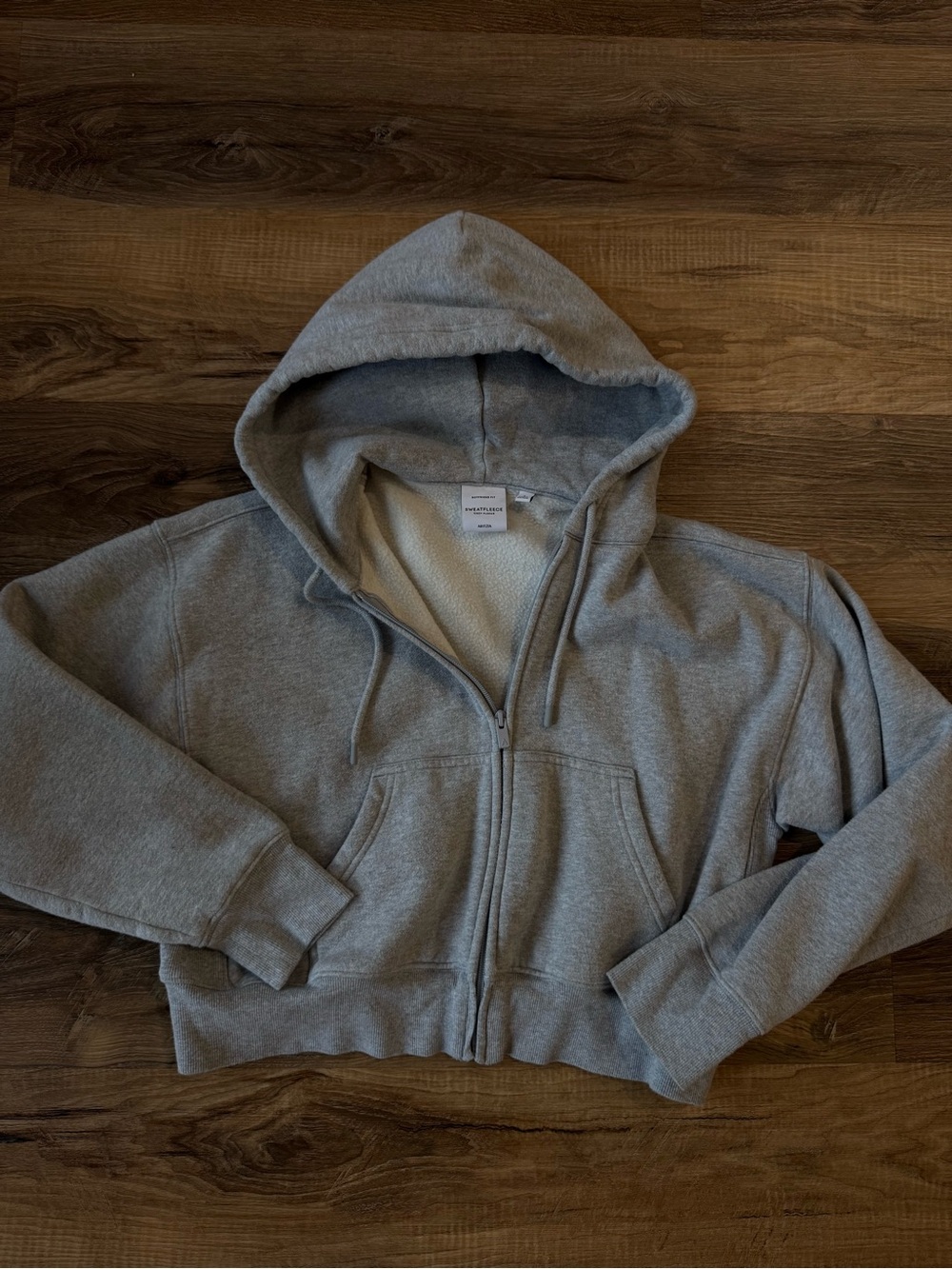 Aritizia Sweatfleece cozy fleece boyfriend fit Zip Hoodie small